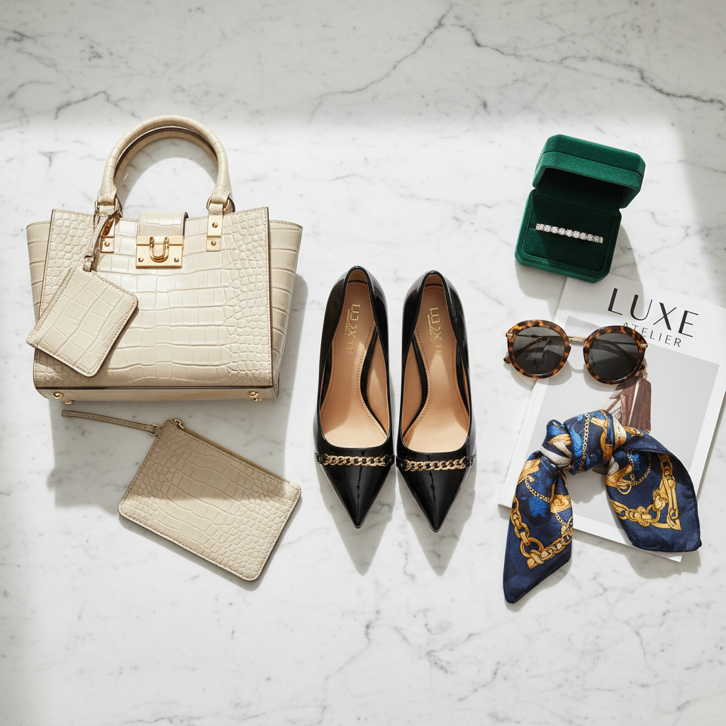 1x Shoes + 1x Bag + 1x Glasses