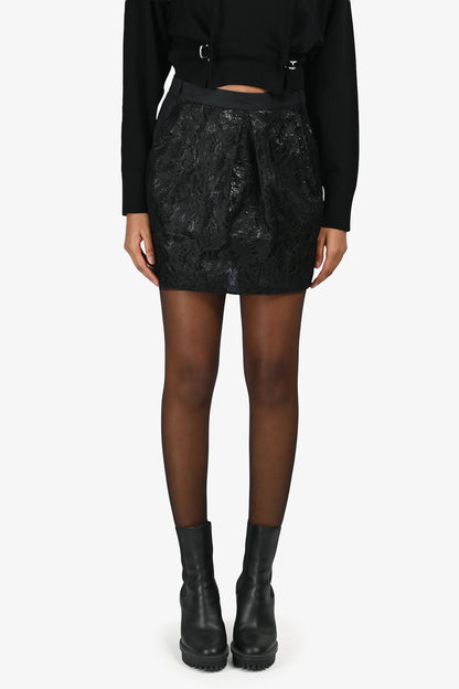 BA Black Lace Mini Skirt Size 36