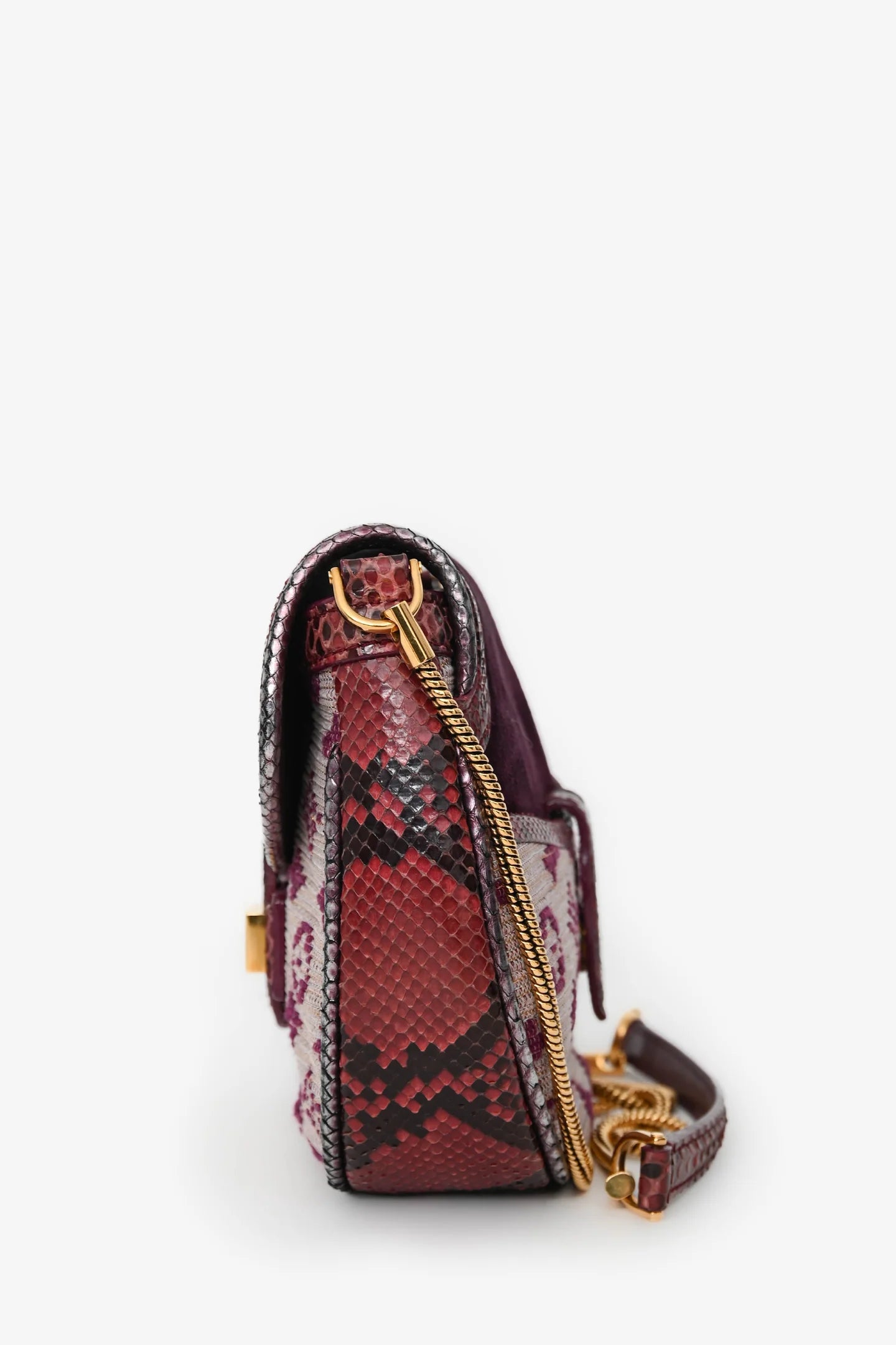 LV 2011 Limited Edition Purple Monogram Python Trim 'Empire Ponant' Crossbody Bag