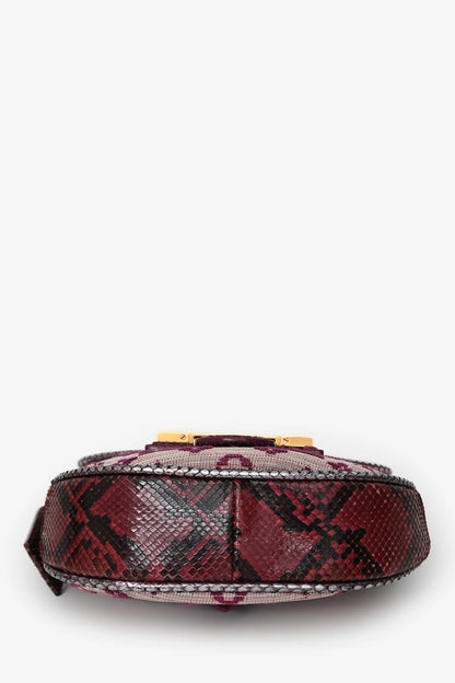 LV 2011 Limited Edition Purple Monogram Python Trim 'Empire Ponant' Crossbody Bag
