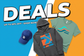 generate a collection banner of deals for the collection highlighting hoodies caps and t shirts photos