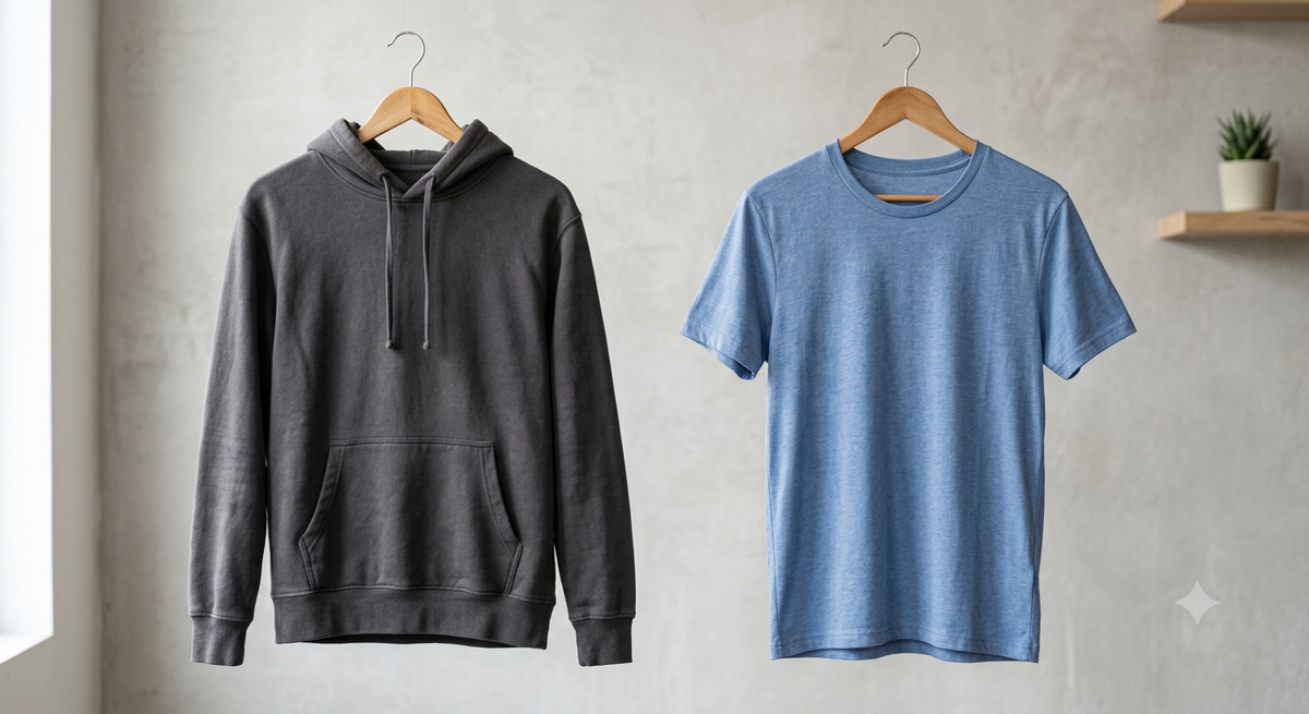 1 hoodie 1 tshirt